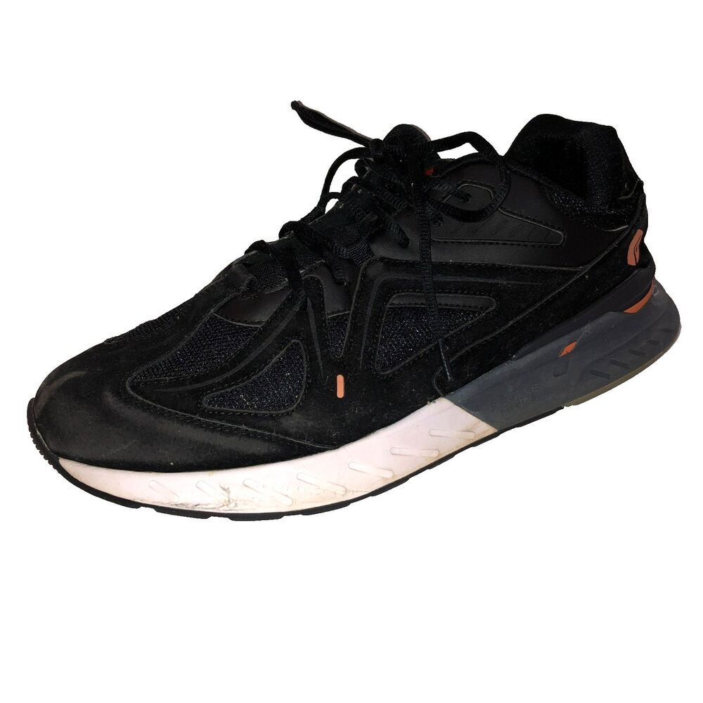 FitVille Mens Rebound Core Walking Shoes Suede Black Arch Support Size 15 EW